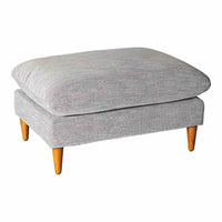 Easton Fabric Ottoman Flint Grey