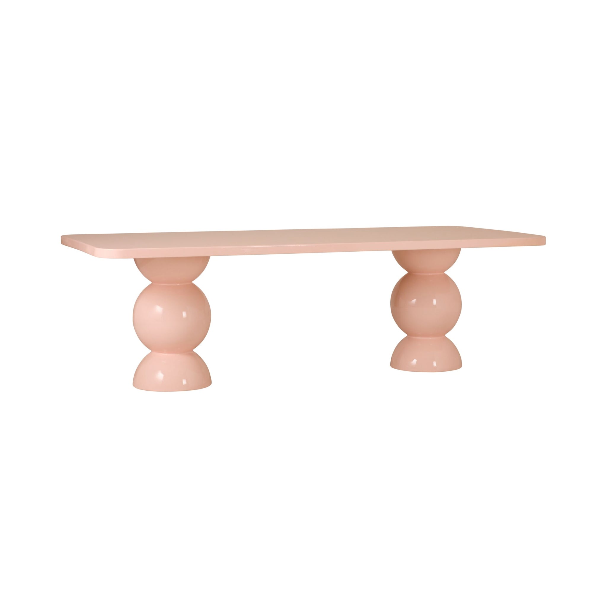 Bea Dining Table 240cm Gloss Pale Rose