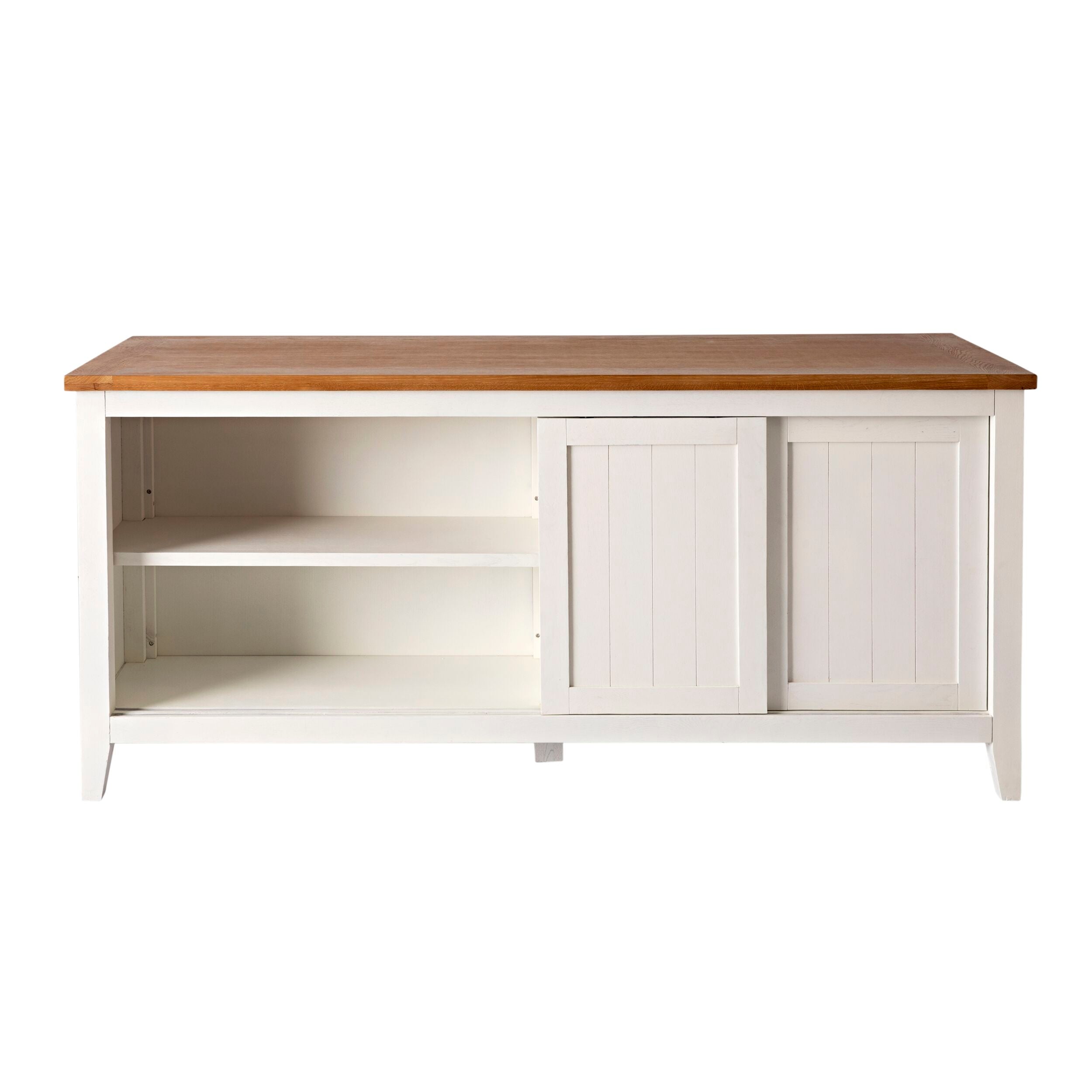 Chelsea Kitchen Island Bench with Timber Top – Early Settler NZ