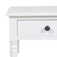 Valentine Bedside Table White