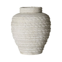 Octavia Rope Detail Ceramic Urn Vase