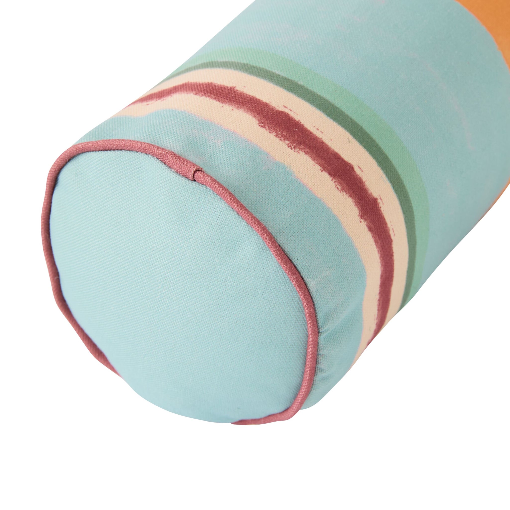 Aruba Outdoor Bolster Cushion Soleil Stripe 60x15cm