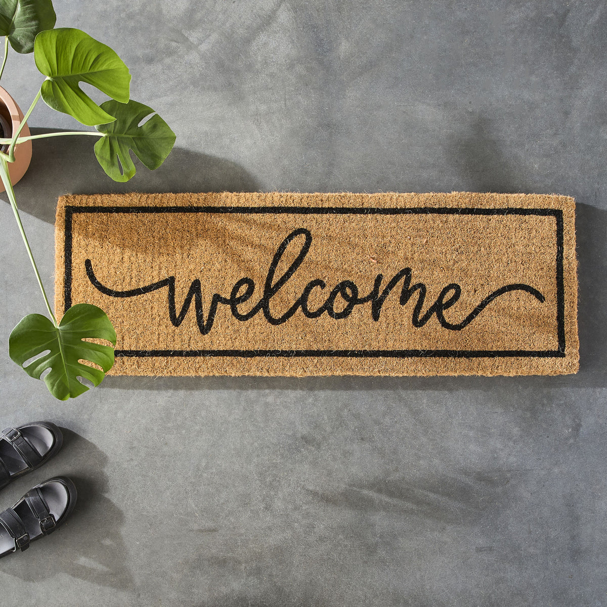 Welcome Long Coir Doormat 120x40cm – Early Settler NZ