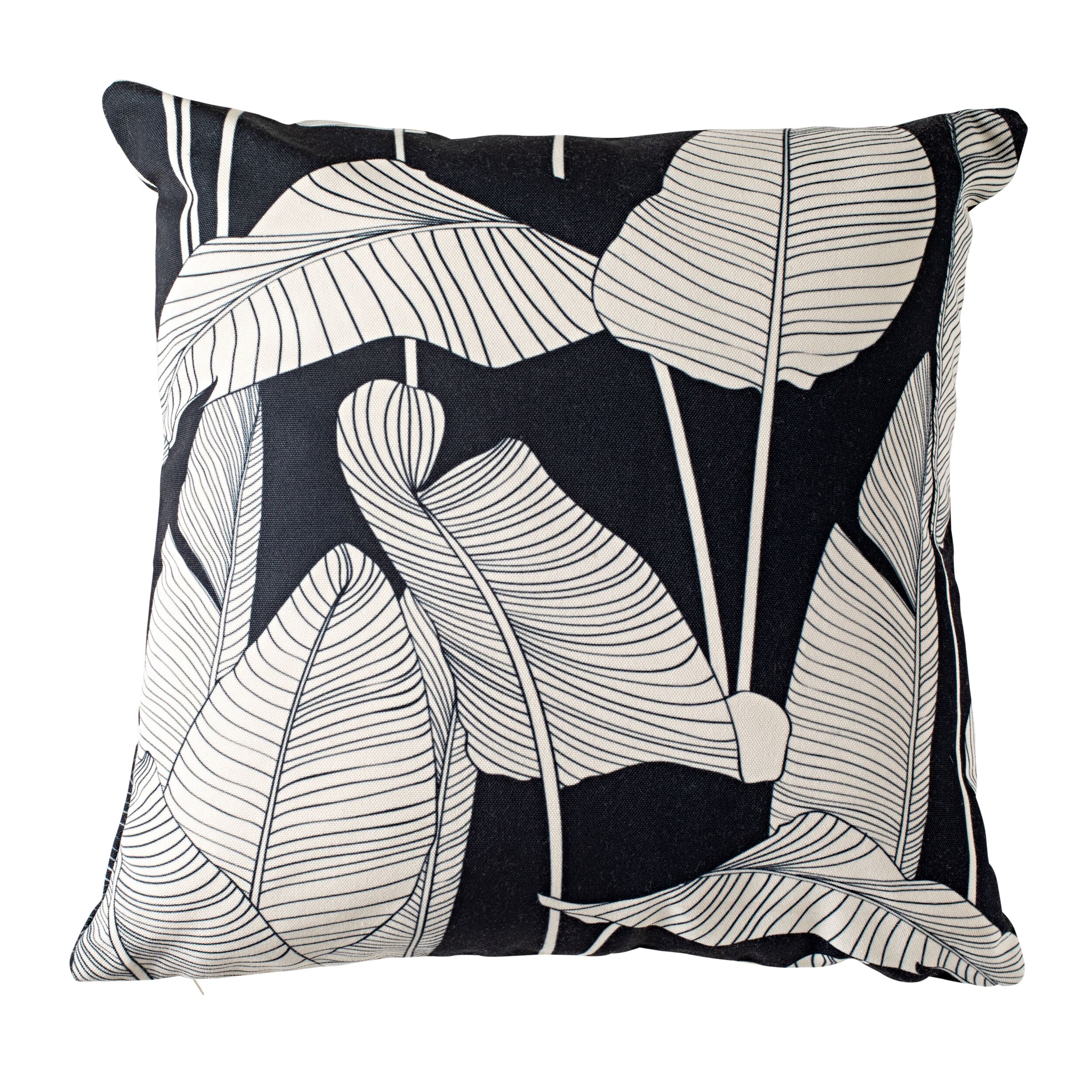 Aruba Outdoor Indoor Linea Night Leaf Cushion 50x50cm