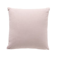 Erin Embroidered Slub Cotton Cushion Mauve 50x50cm