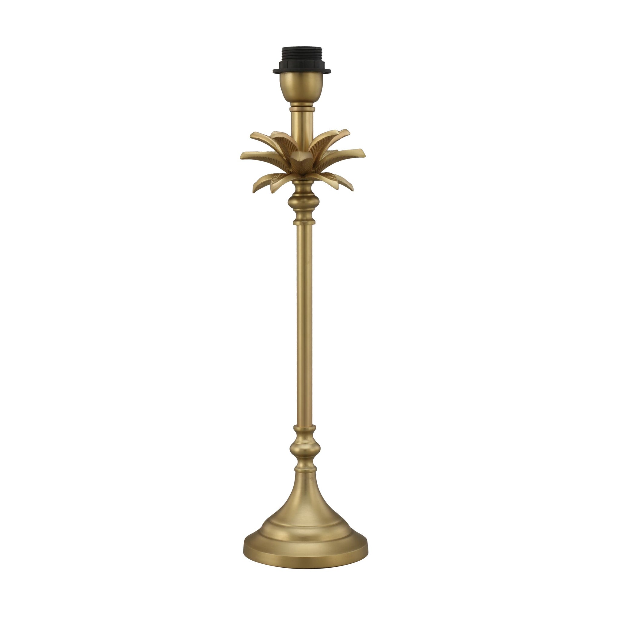 Palmira Matt Brass Metal Table Lamp Base 13x13x45cm