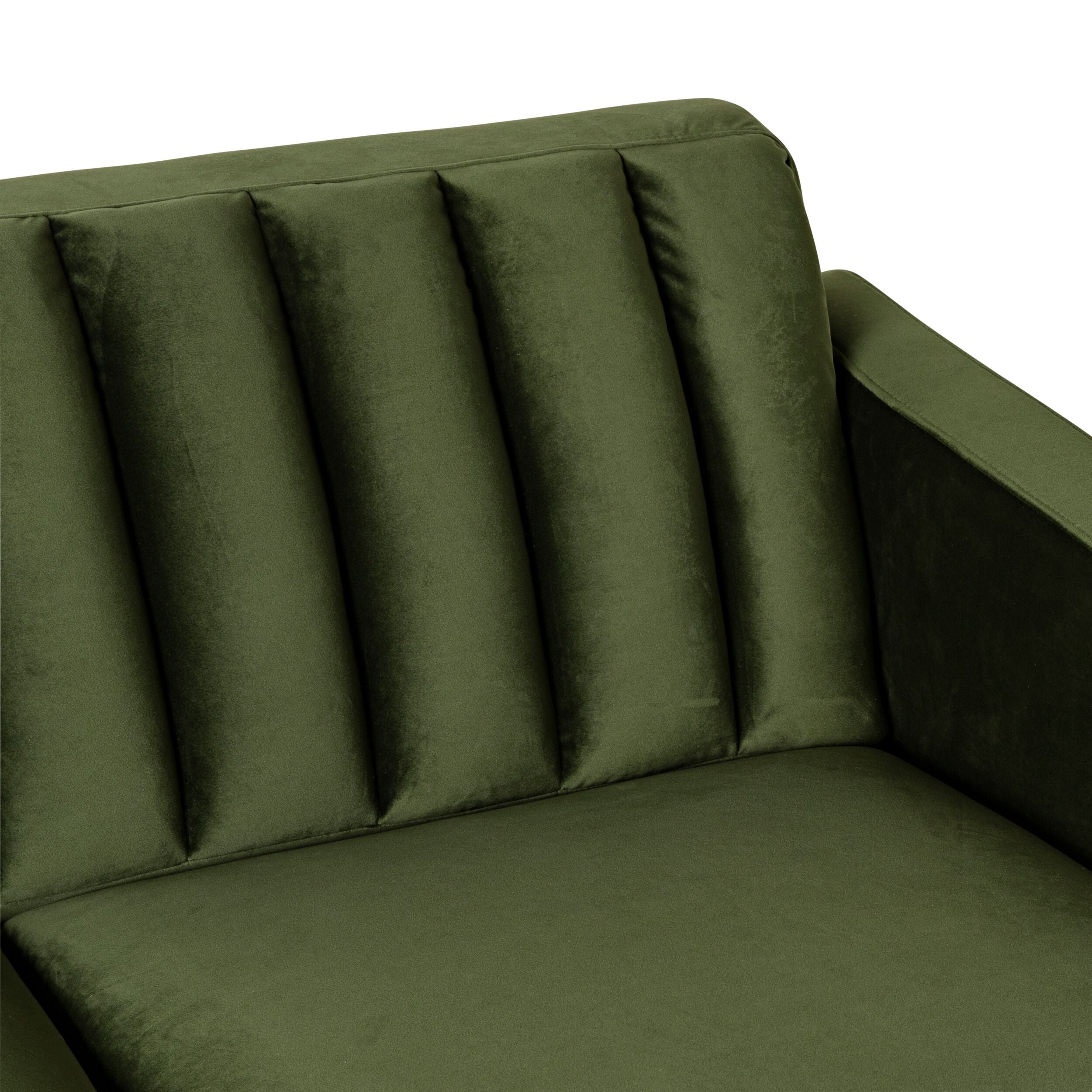 Stitch 2 Seater Velvet Sofa Juniper Olive