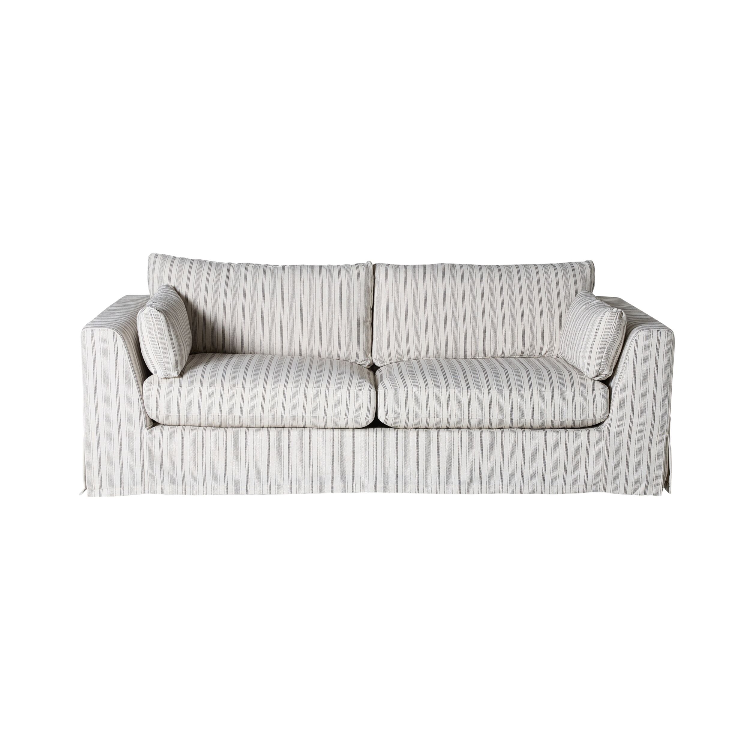 Manon 3 Seater Sofa Linen Stripe – Early Settler NZ