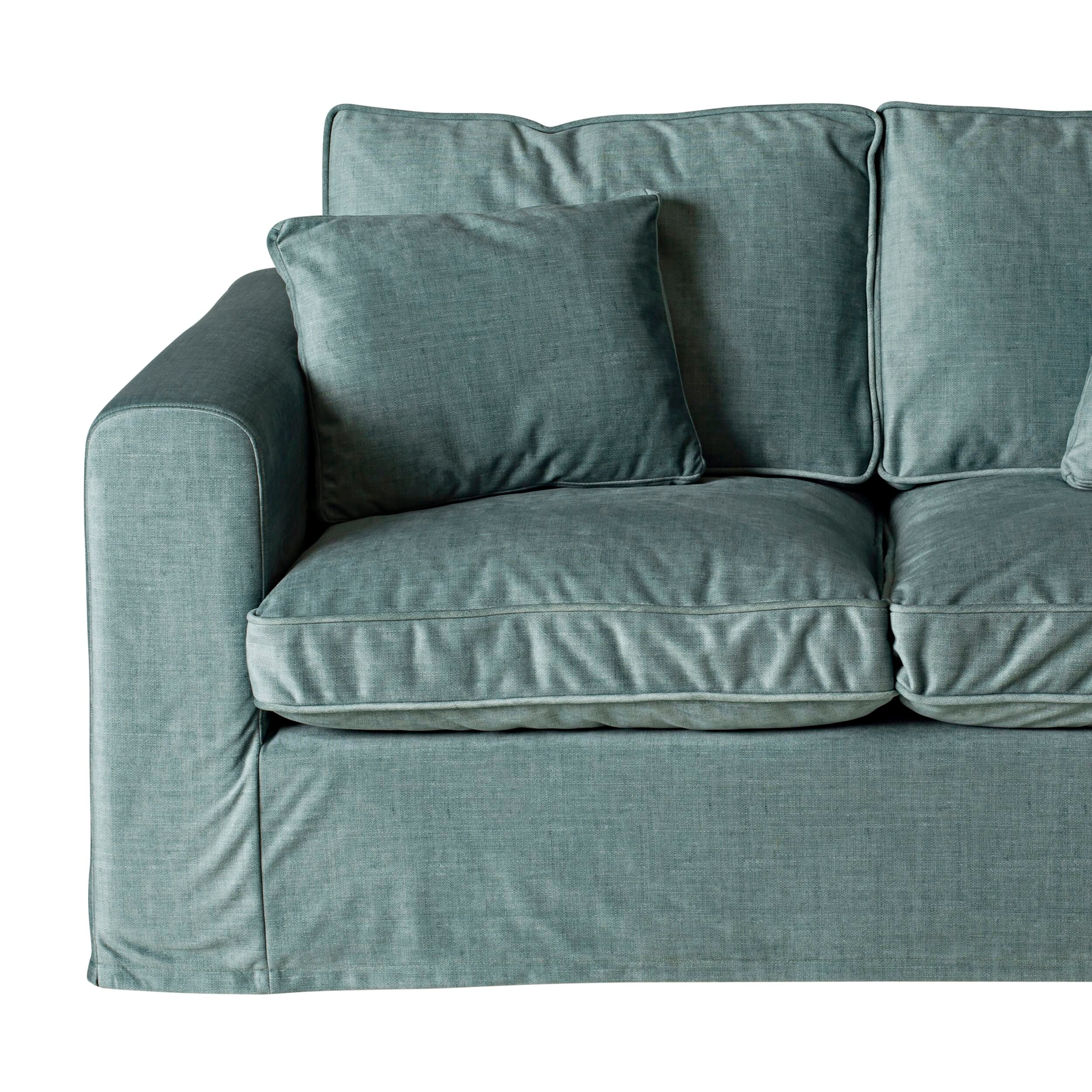 Huxley 2.5 Seater Luxe Velvet Sofa Sage Green Custom C-005
