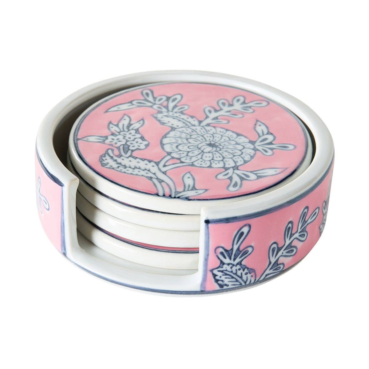 Celadon Botanic Blush Coasters Set of 5