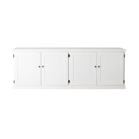 Armand 4 door Library Base 240 x 83cm White