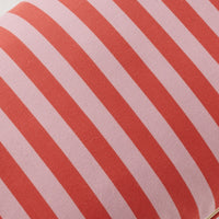 Aruba Solid and Striped Outdoor Cushion Blush Pink 35x55cm