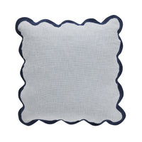 Emmie Scalloped Cushion Blues 50x50cm