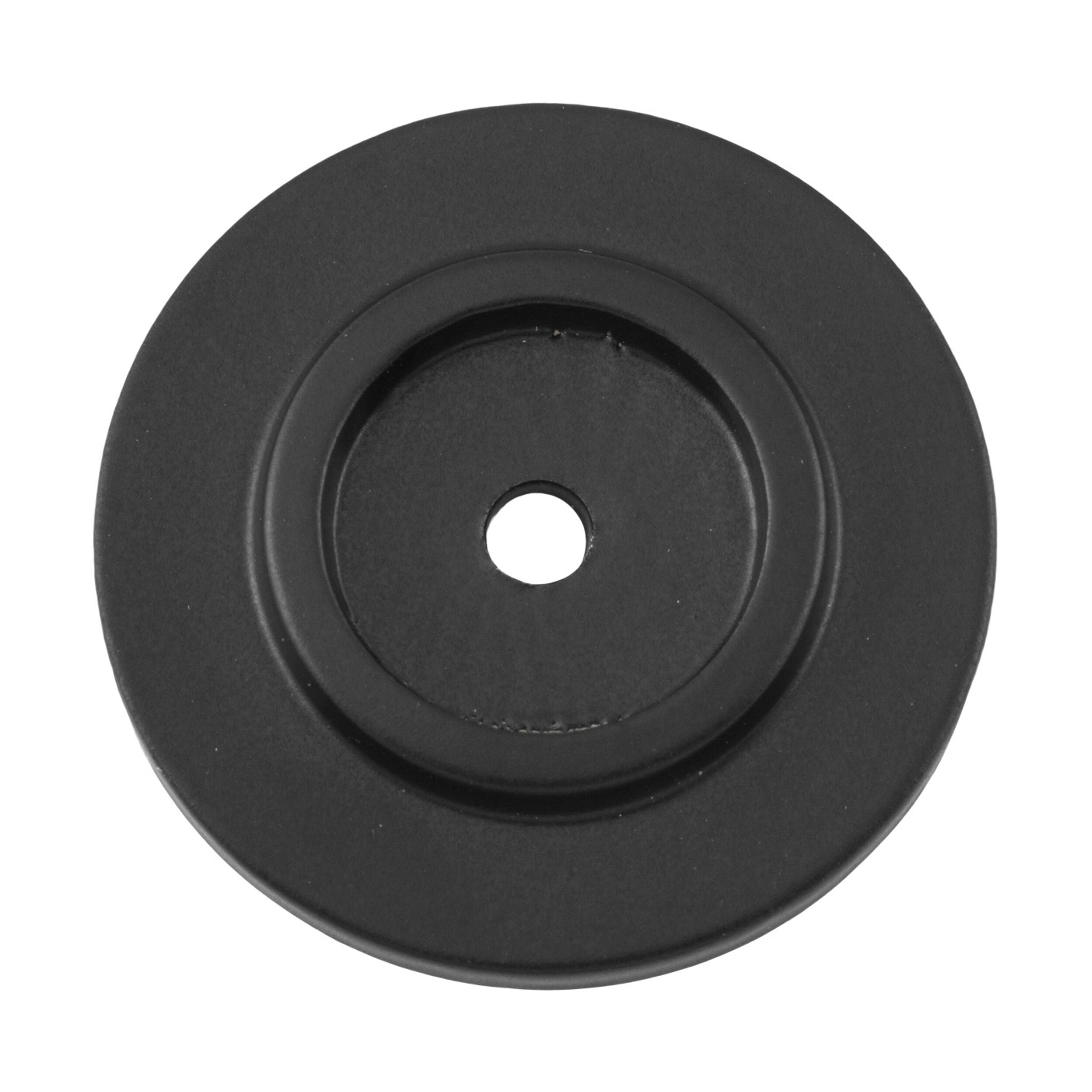 9690 Backplate For Domed Cupboard Knob Matte Black D25mm