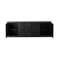 Armand 4 door Library Base 240 x 83cm Black