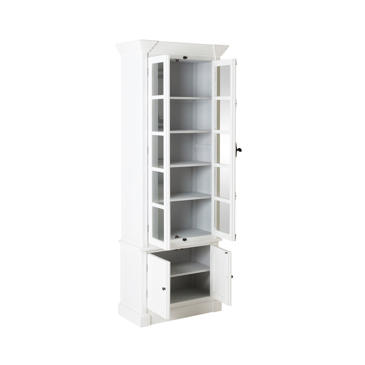 Camille 2 Door Display Cabinet White 91.5 x 240.5cm