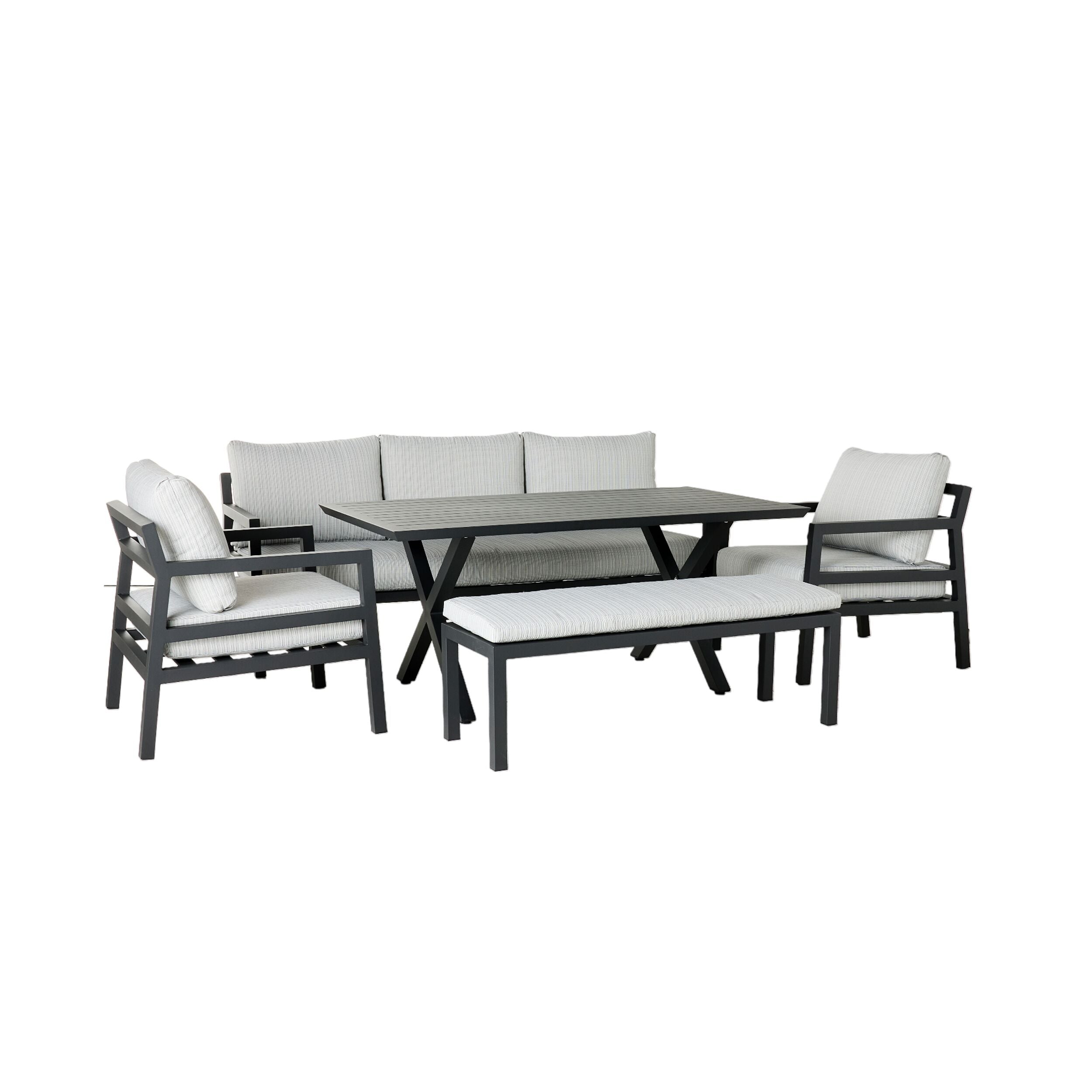 Hemmy 5 Piece dining Set Black