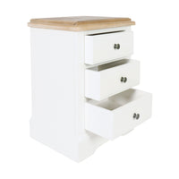 Clover 3 Drawer Bedside Table