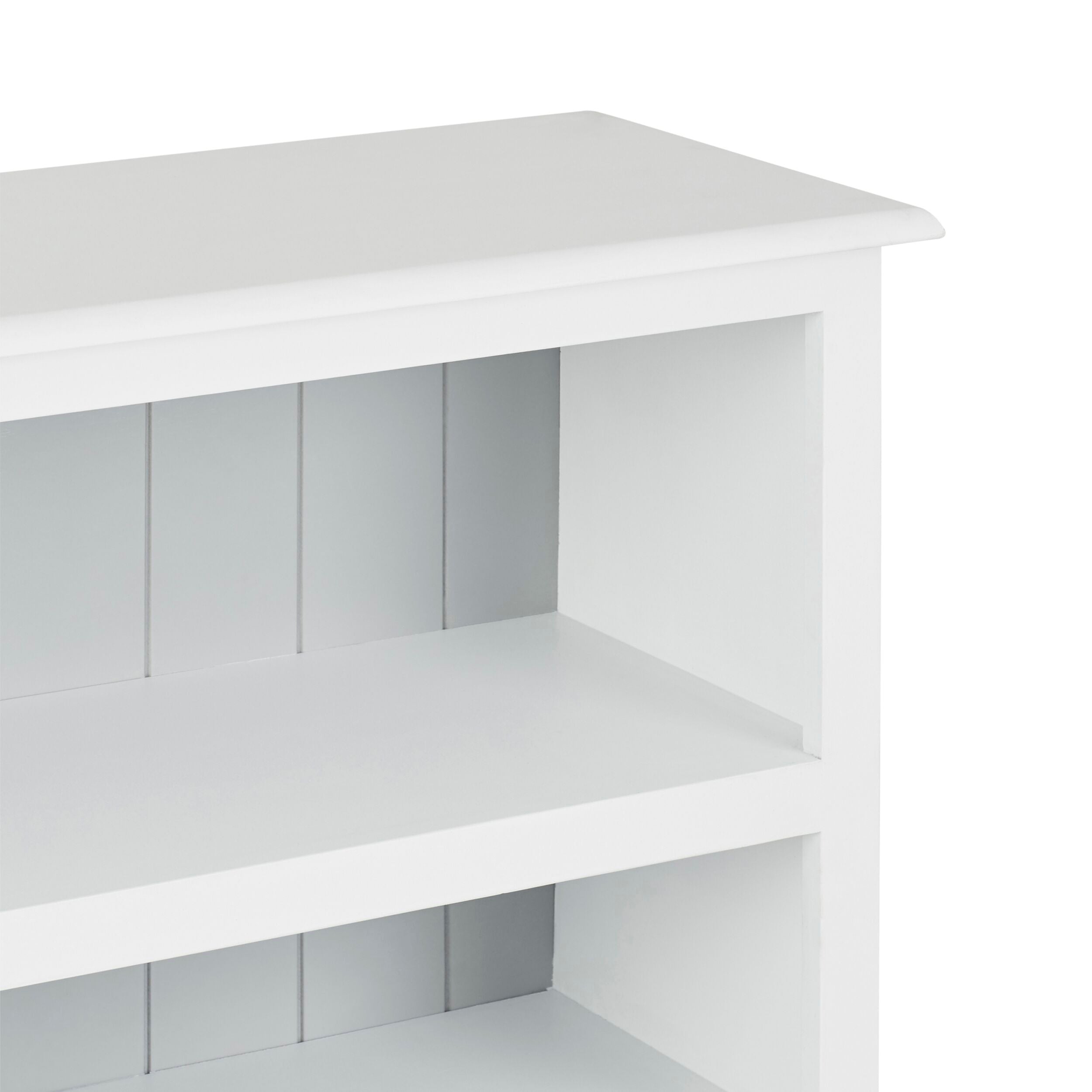 Armand Lowline Bookcase 90 x 155cm White