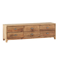 Kalise Reclaimed 6 Drawer TV Unit