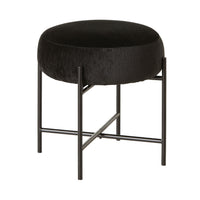 Mads Round Footstool Cascade Ebony