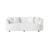 Alessa 3 Seater Sofa Luna Cloud White