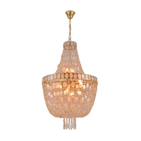 Isadora 12 Light Capiz Chandelier 60cm