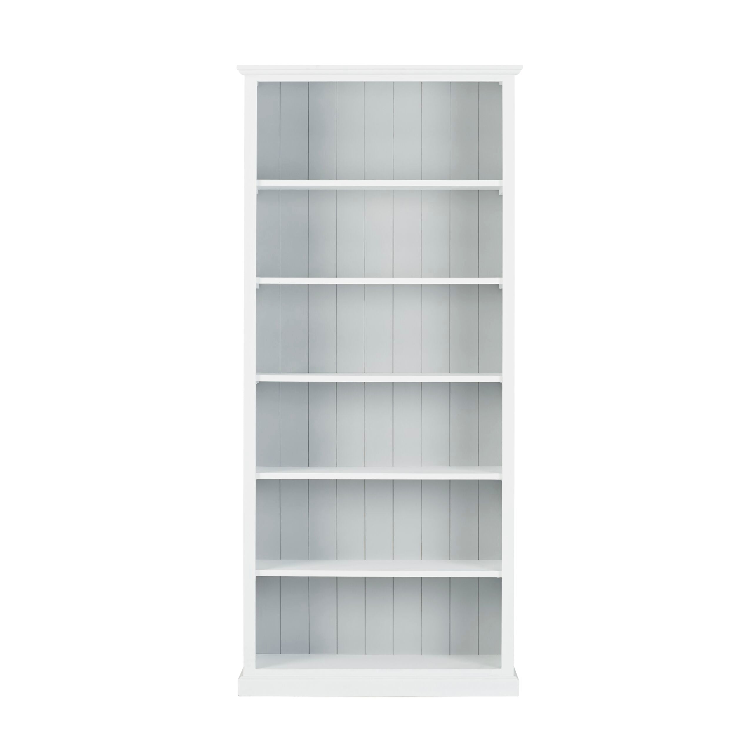 Armand Tall Bookcase 210 x 95cm White