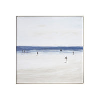 Beach Walkers Canvas Print 102.6x102.6cm