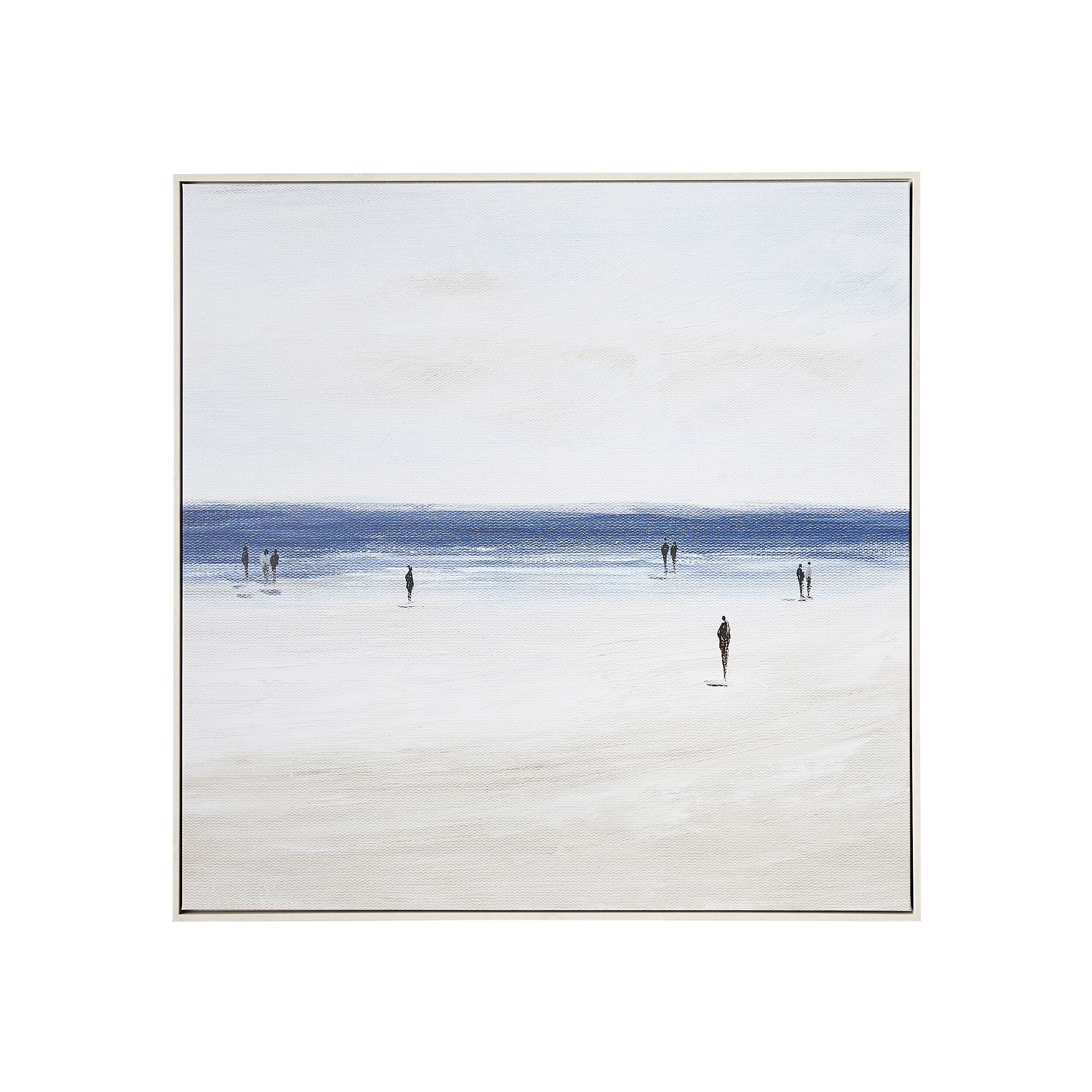 Beach Walkers Canvas Print 102.6x102.6cm