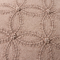 Stitch Scalloped Cushion Dusty Rose 50x50cm