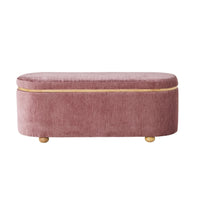 Sallie Storage Bench Cascade Blush