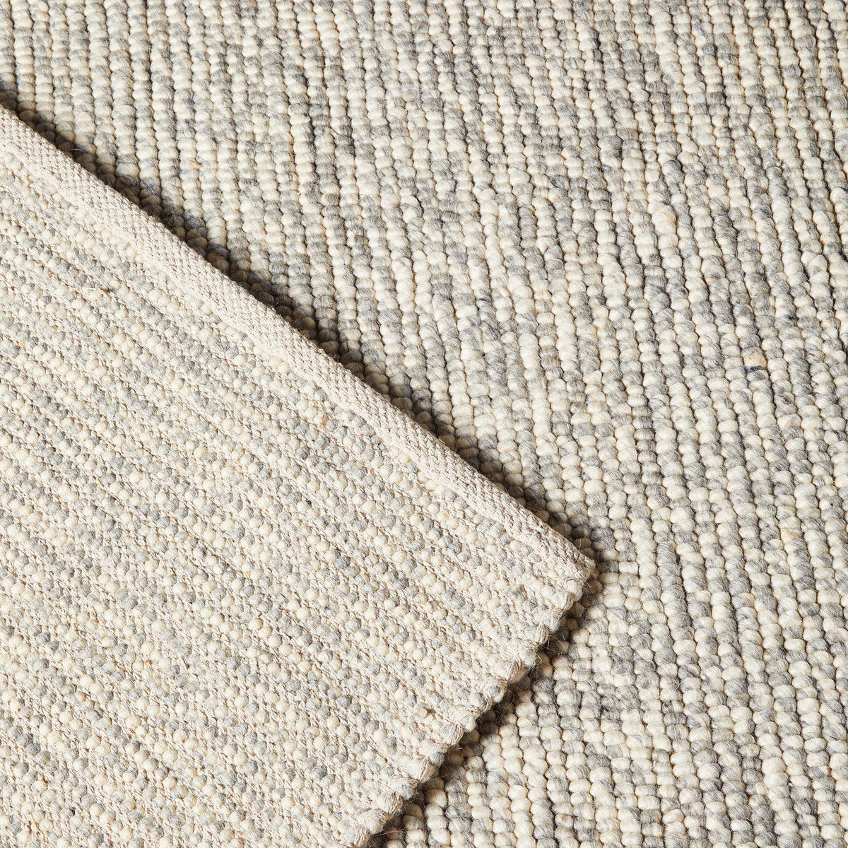 Pebbles Hand Woven Grey Wool Viscose Rug 240 x 300 cm