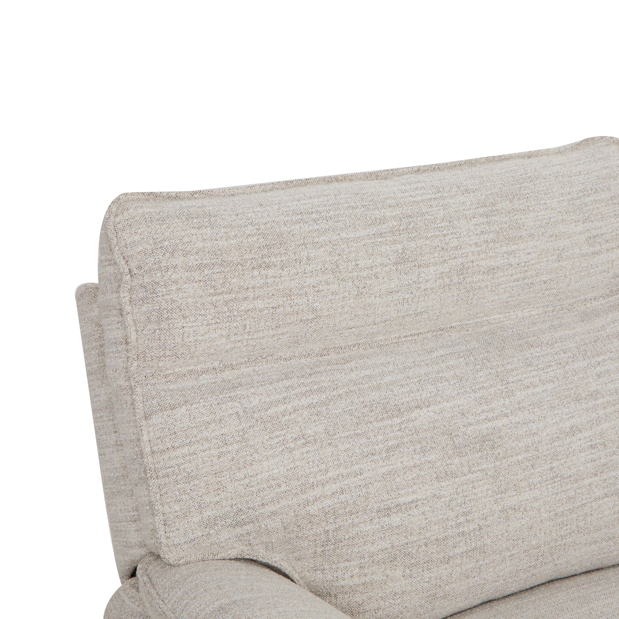 Dillon 3 Seater Recliner Natural Textured Slub