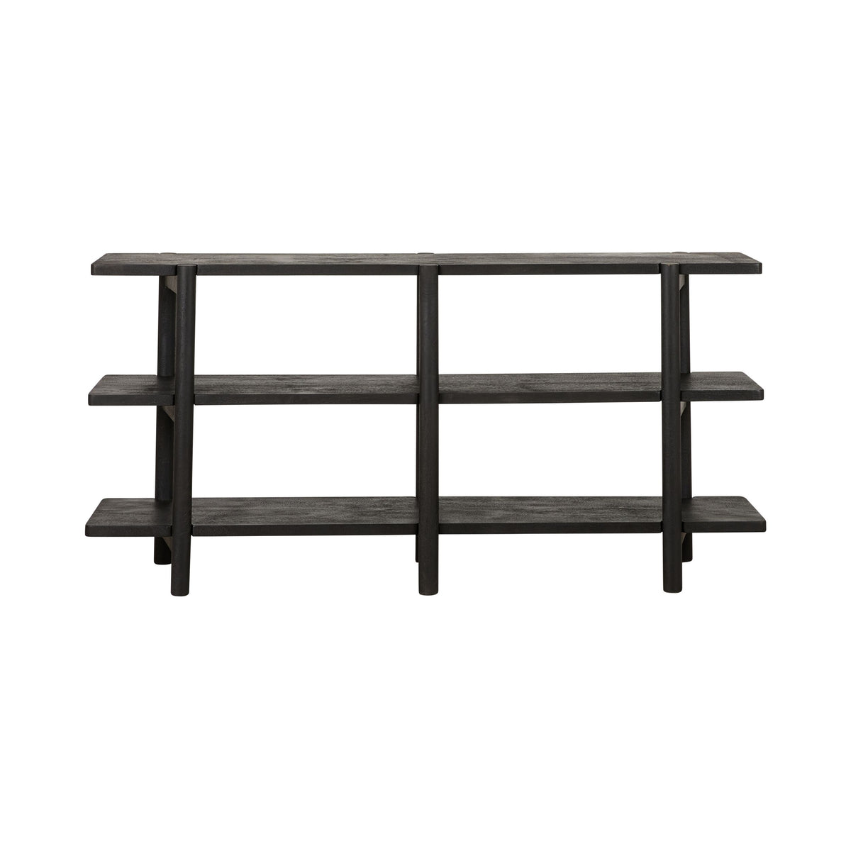 Karli Low Line Bookshelf Black 160cm