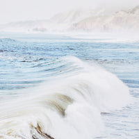 Breaking Waves Framed Glass Print 70x105cm