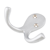 4043 Robe Hook Double Satin Chrome H75xP30mm