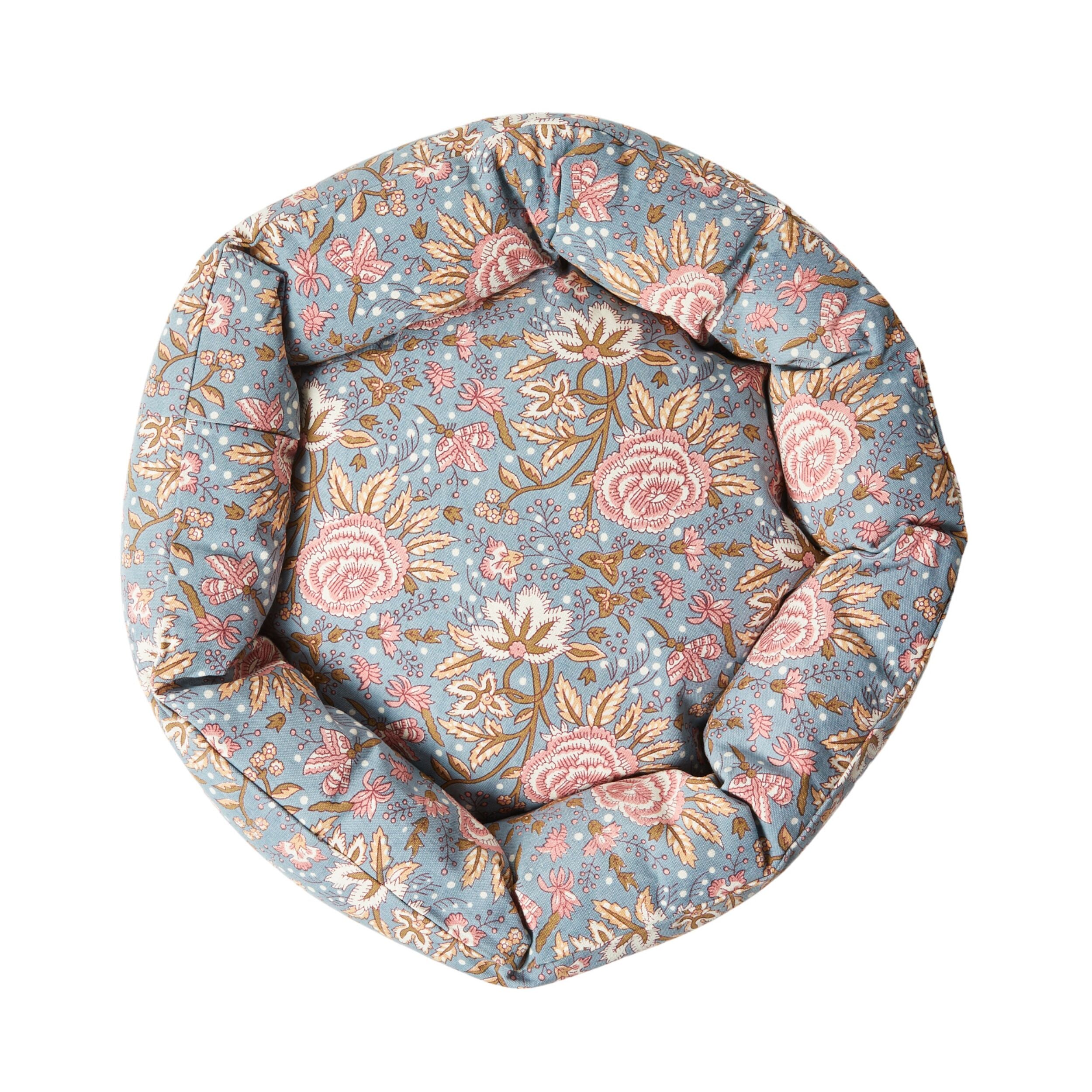 Malia Floral Blockprint Pet Bed Crush 60x15cm