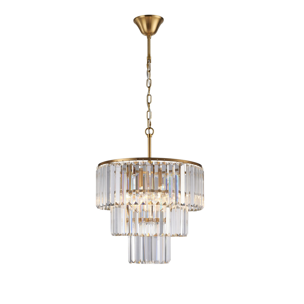 Edith 3 Light Crystal Chandelier 42x52cm