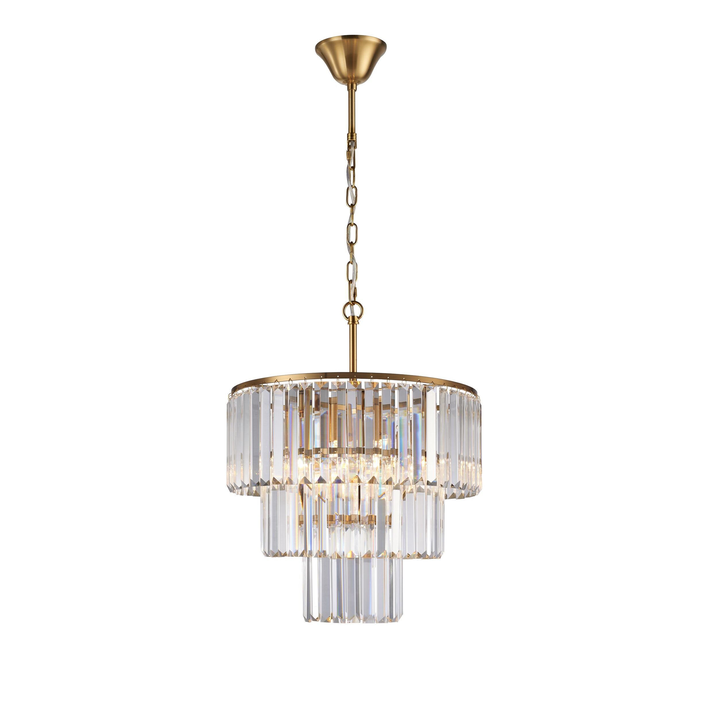 Edith 6 Light Crystal Chandelier 42x52cm