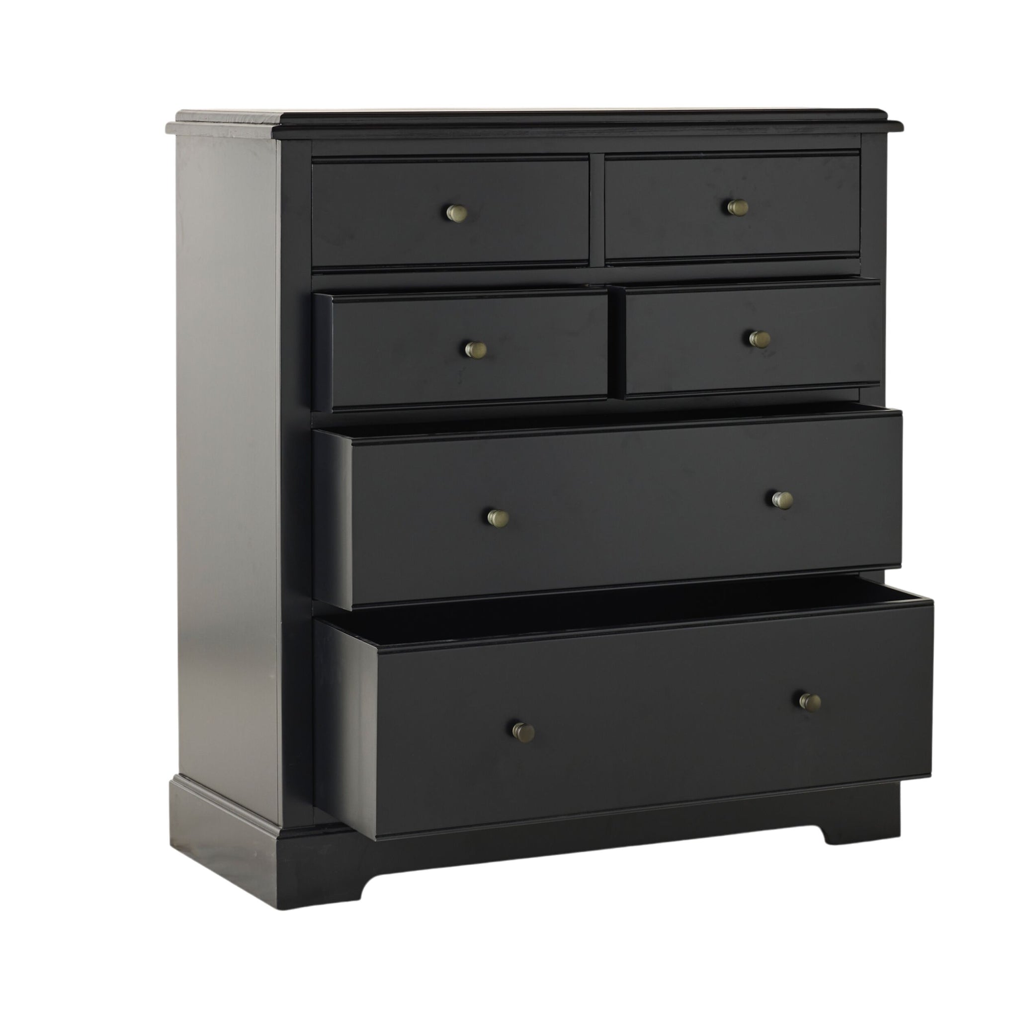 Clover 6 Drawer Chest Black