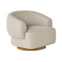 Lyra Swivel Occasional Chair Boucle Cloud Grey