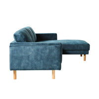 Finch 3 Seater RHS Chaise Haven Denim