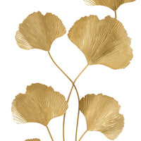 Secret Garden Brass Ginko Wall Hanging