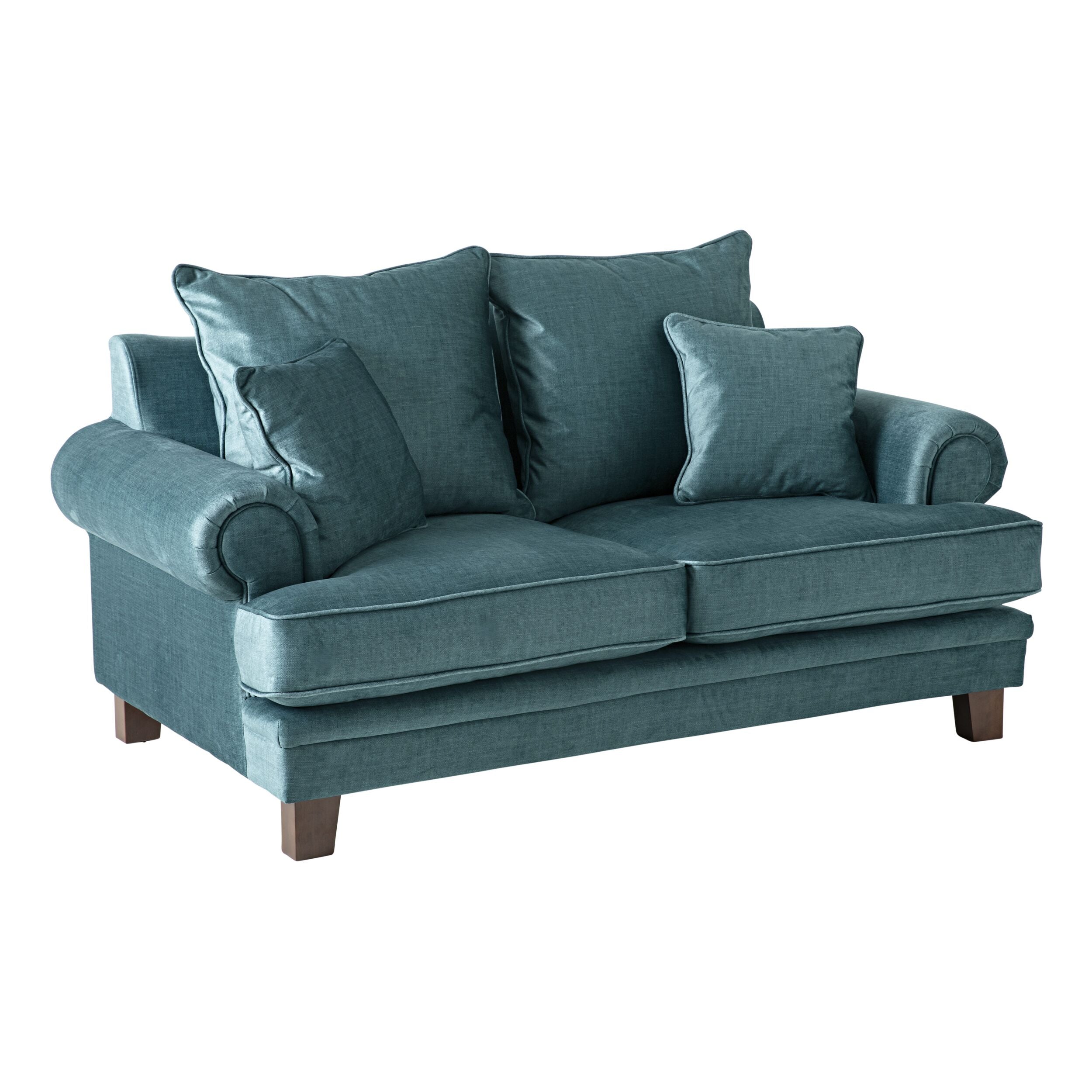 Lisette 2.5 Seater Velvet Sofa Aura Emerald