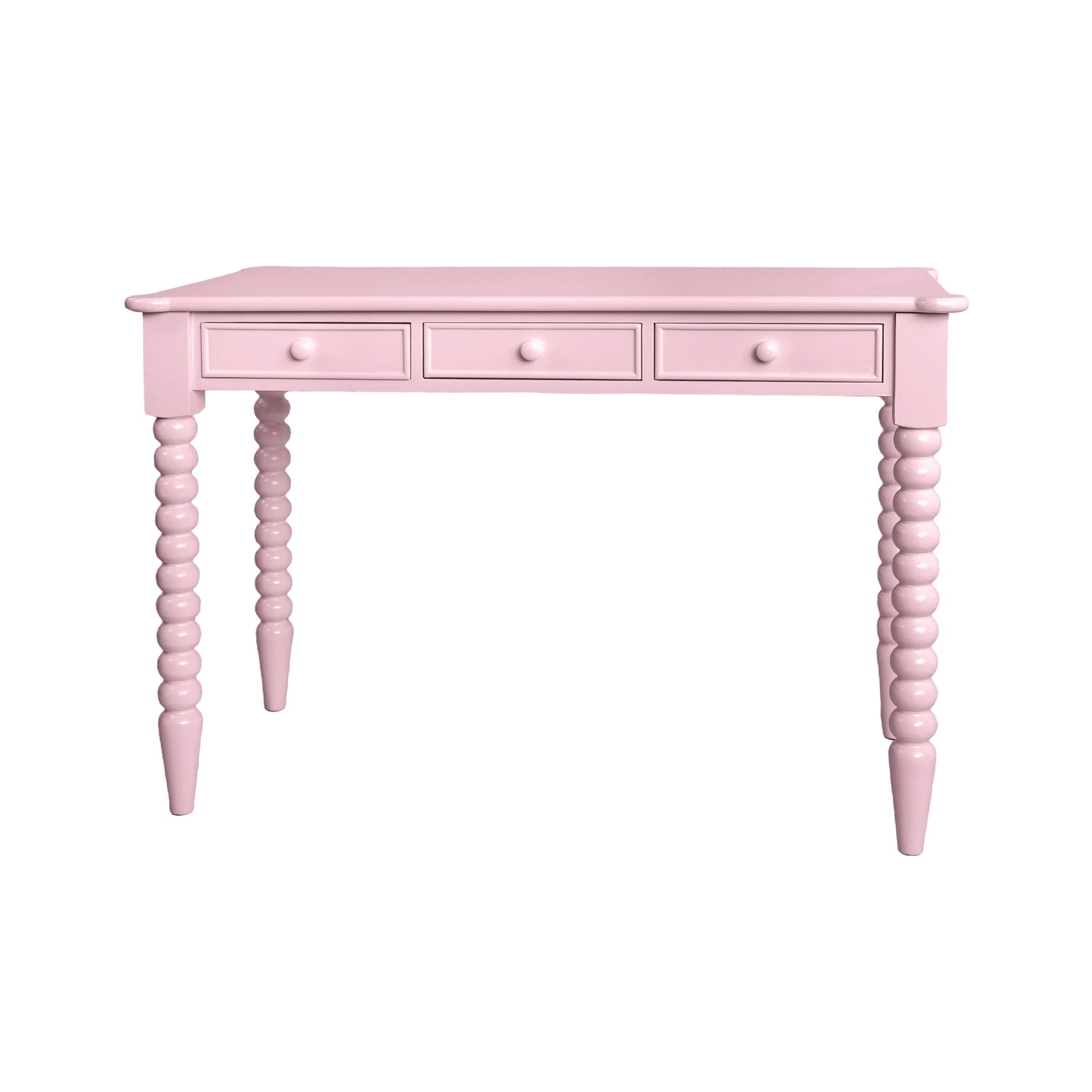 Maisie 3 Drawer Desk Pink