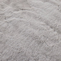 Faux Rabbit Fur Rug Silver 150x240cm