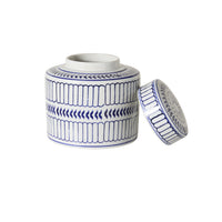 Celadon Striped Ginger Jar 16cm