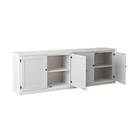 Armand 4 door Library Base 240 x 83cm White