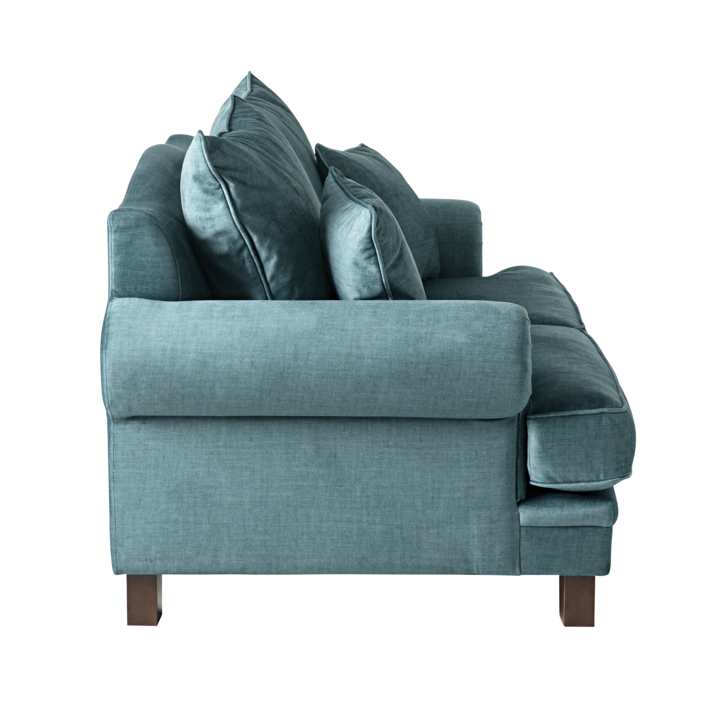 Lisette 2.5 Seater Velvet Sofa Aura Emerald